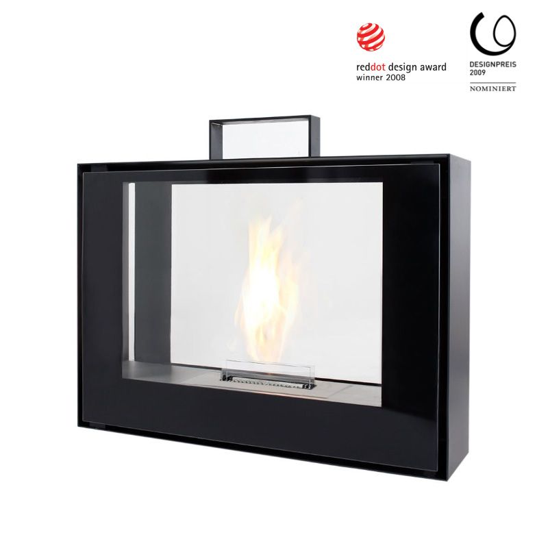 Travelmate Conmoto Kamin mit Tenderflame Brenner, tragbarer Design-Kamin für Innenräume, modernes Wohnaccessoire.